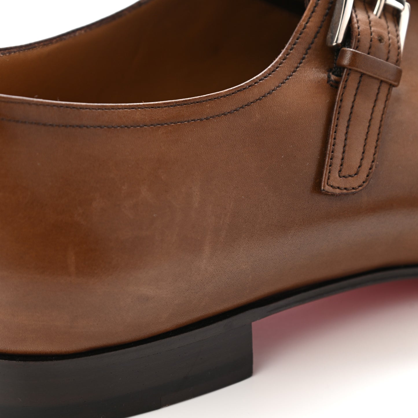 Calfskin Mens Mortimer Flats 45 Brown