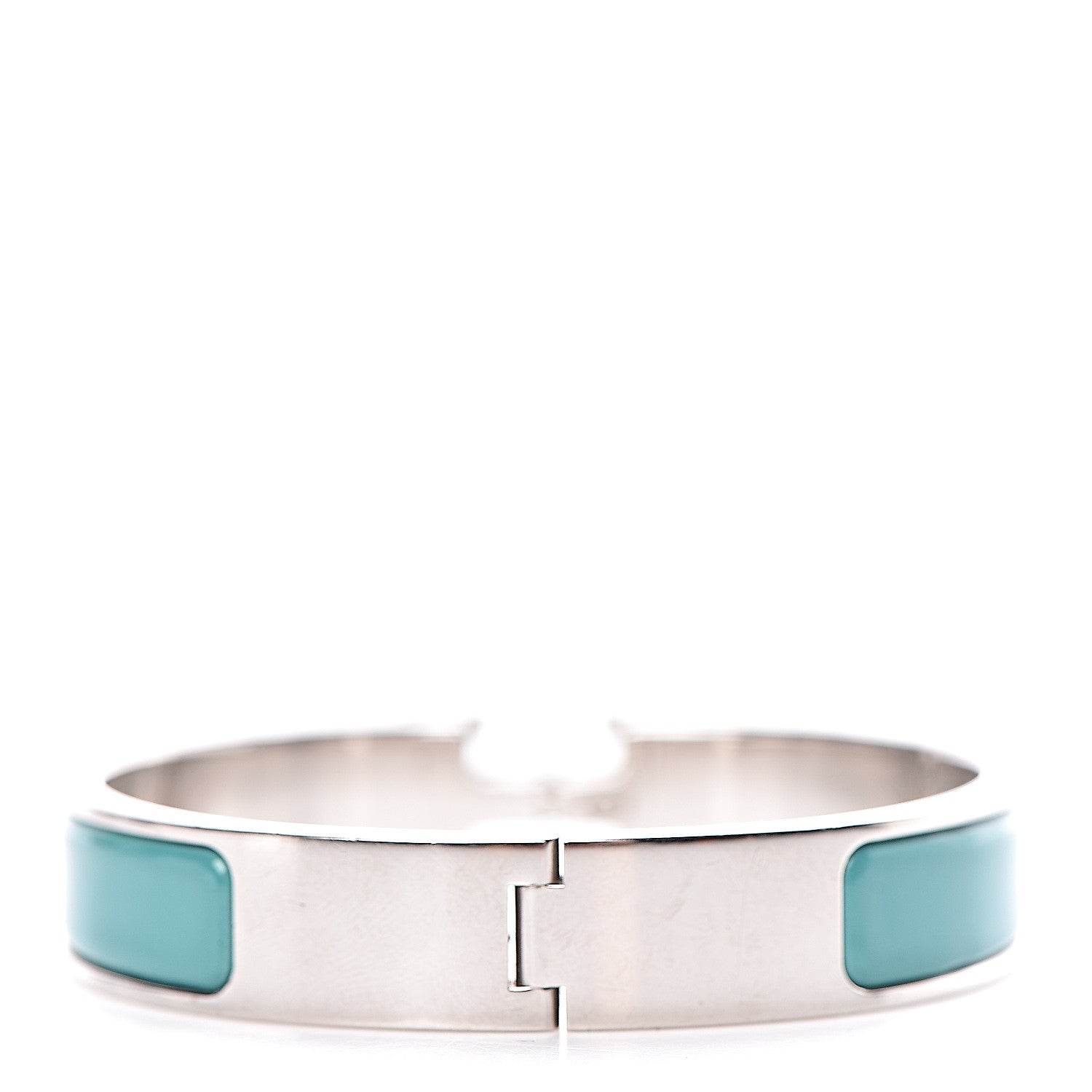 Hermes Enamel Narrow Clic Clac H Bracelet PM Emeraude 3 of 5