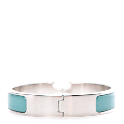 Hermes Enamel Narrow Clic Clac H Bracelet PM Emeraude 3 of 5