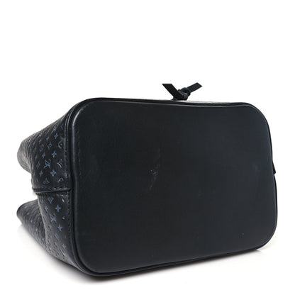 Louis Vuitton Calfskin Nanogram Embossed Neonoe BB Black 4 of 11