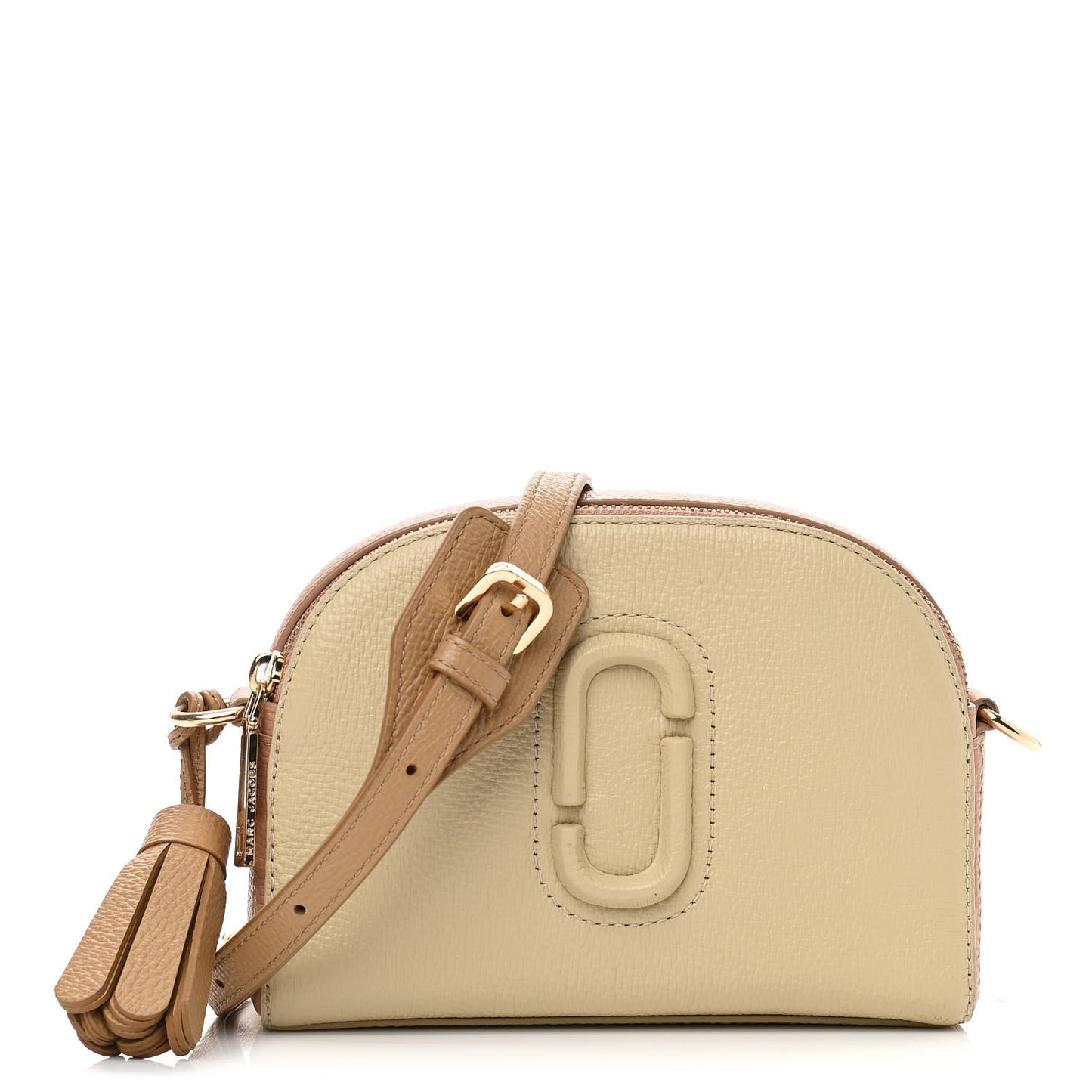 Calfskin Shutter Camera Crossbody Bag Ivory