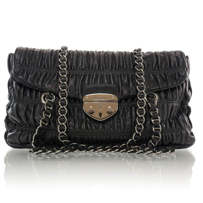 Prada Nappa Gaufre Shopping Pattina Tote Nero Black 1 of 8