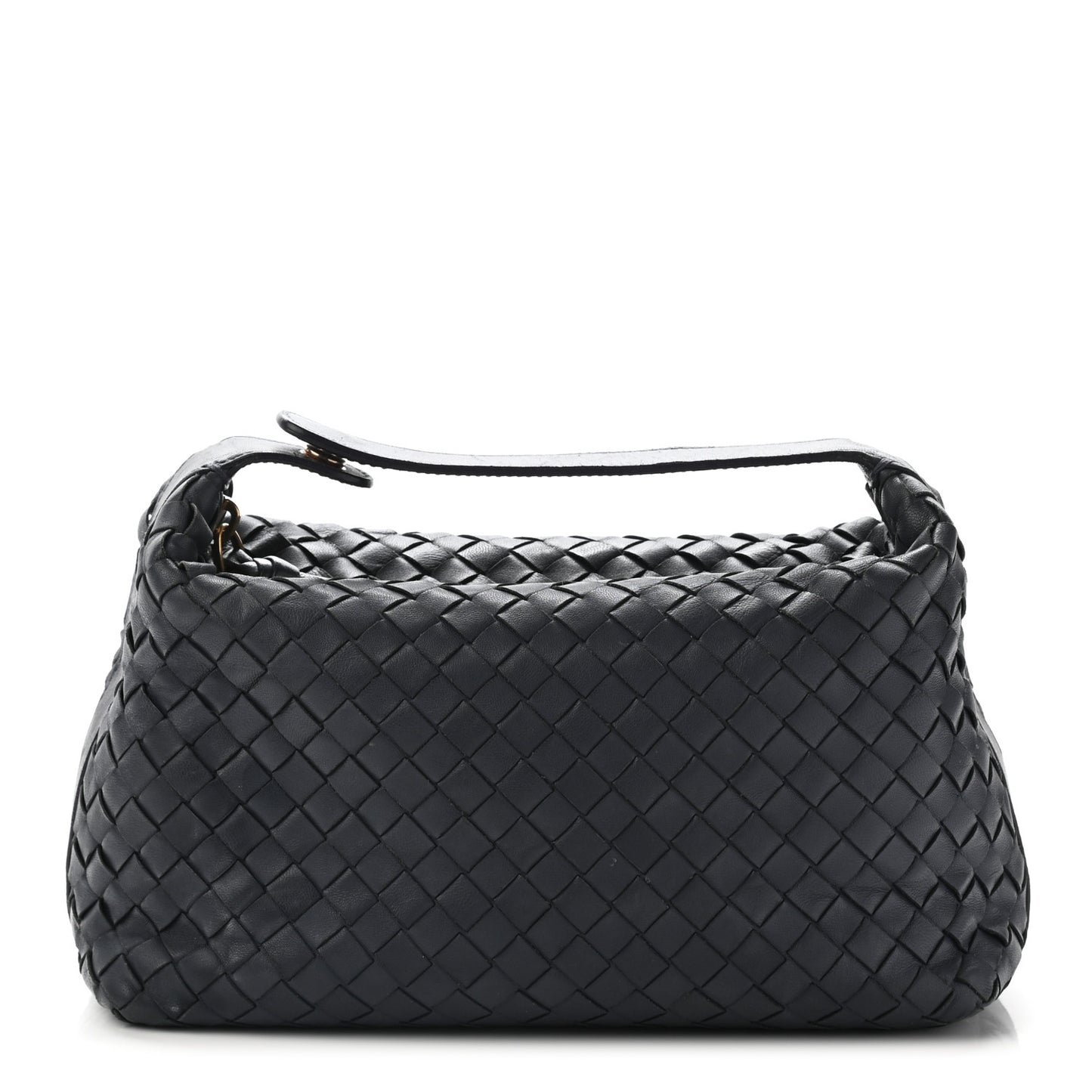 Nappa Intrecciato Large Cosmetic Case Ebano