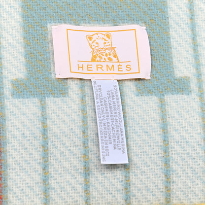 Hermes Wool Cashmere Avalon Passe-Passe Blanket Miel 5 of 6