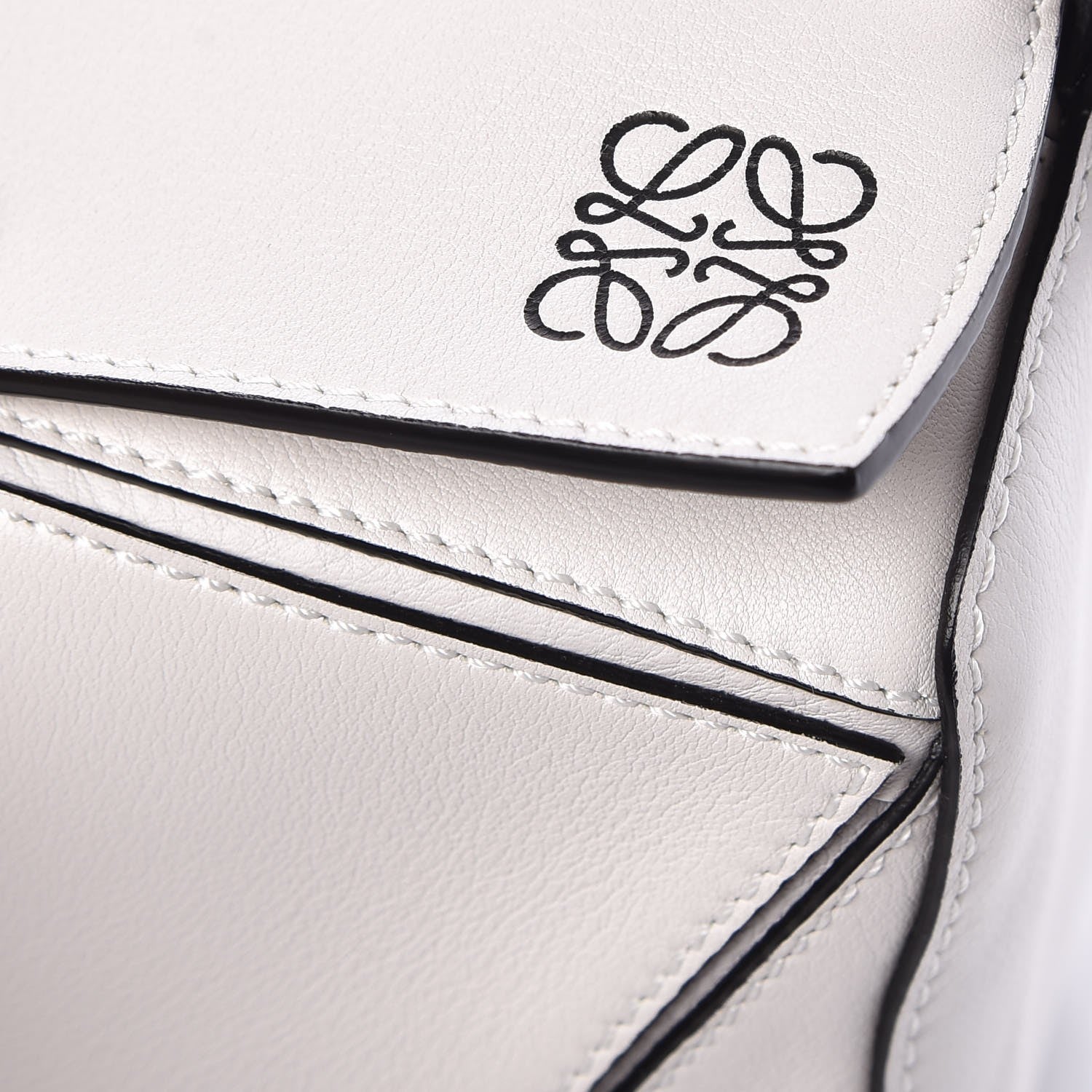 Loewe Calfskin Small Puzzle Bag White 8 of 8