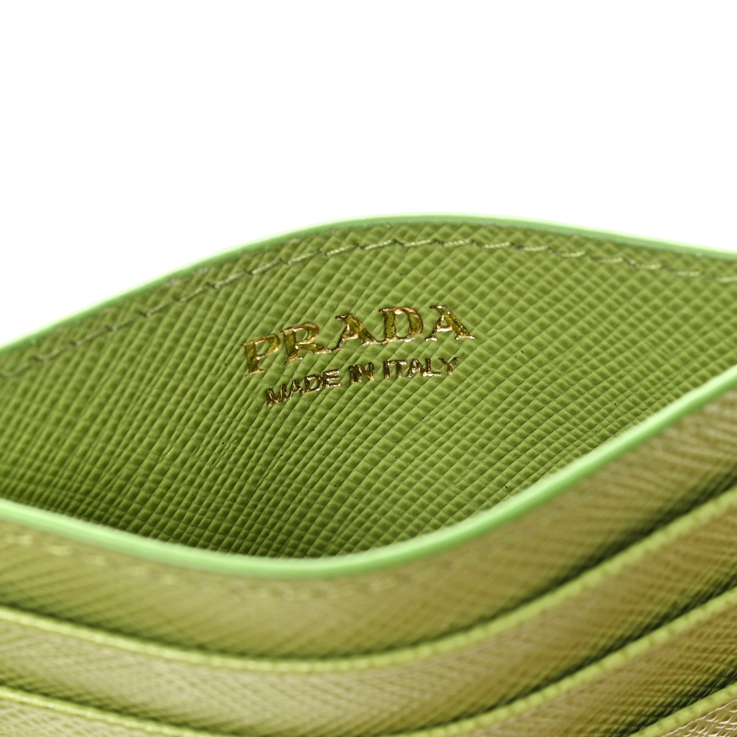 Prada Saffiano Triangle Card Case Edera 6 of 6