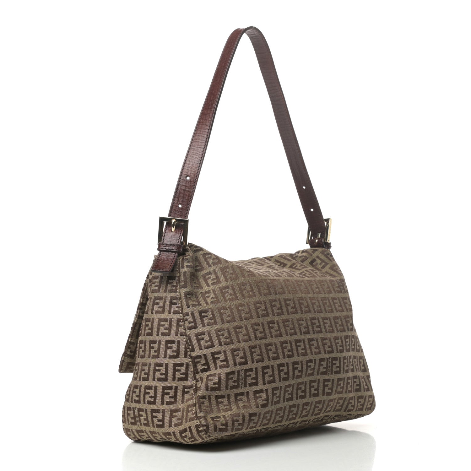 Fendi Zucchino Vitello Mama Baguette Mogano Panna Bruciato 3 of 8