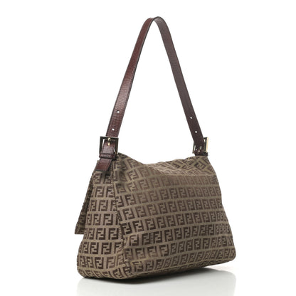 Fendi Zucchino Vitello Mama Baguette Mogano Panna Bruciato 3 of 8