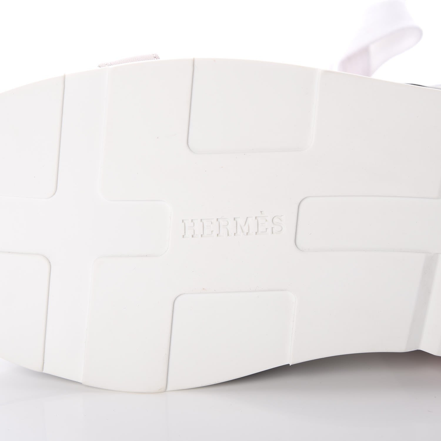 Hermes Calfskin Rebus Sneakers 36.5 Rose Aube Black White 6 of 9