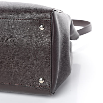 Fendi Vitello Elite Regular 2Jours Tote Caffe Noir 6 of 10