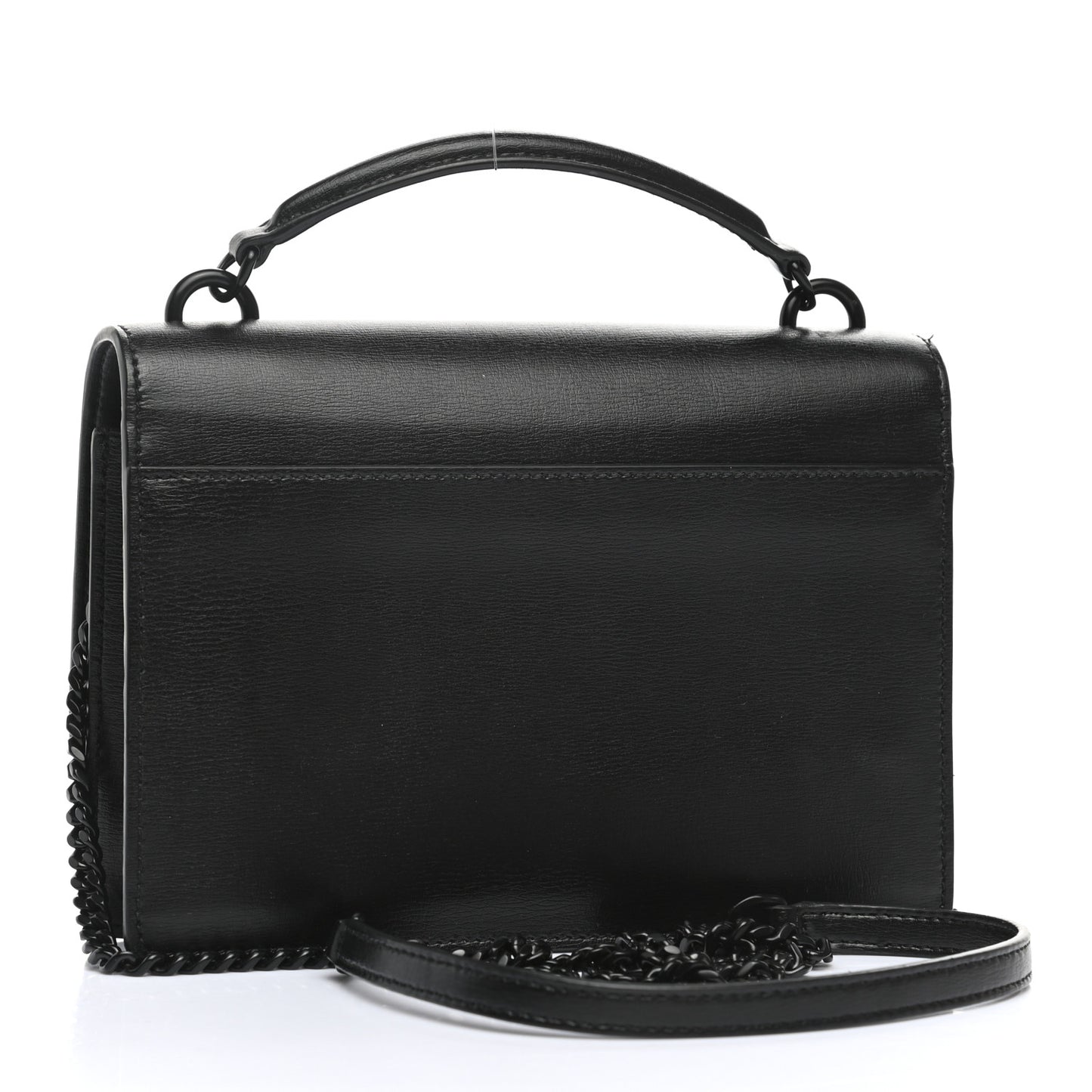 Calfskin Monogram Sunset Chain Wallet Black