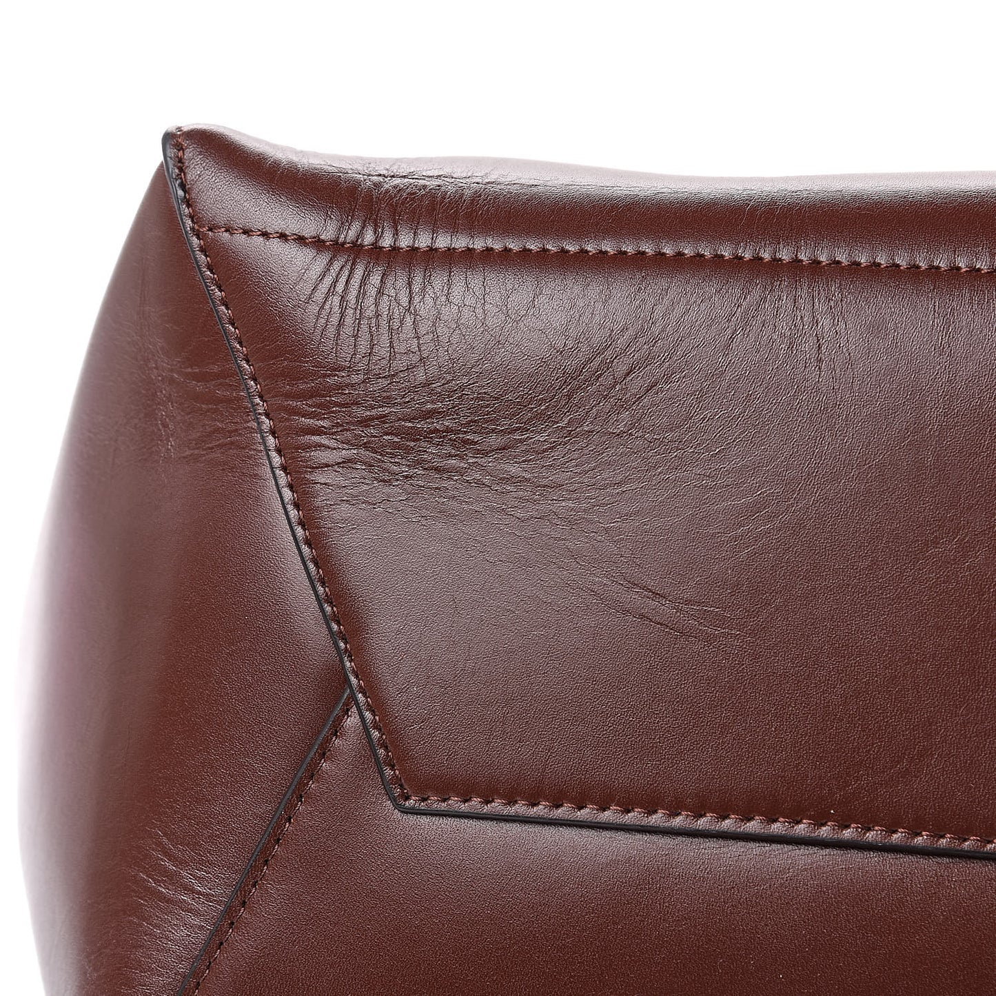 Supersoft Calfskin Sangle Bucket Bag Burgundy
