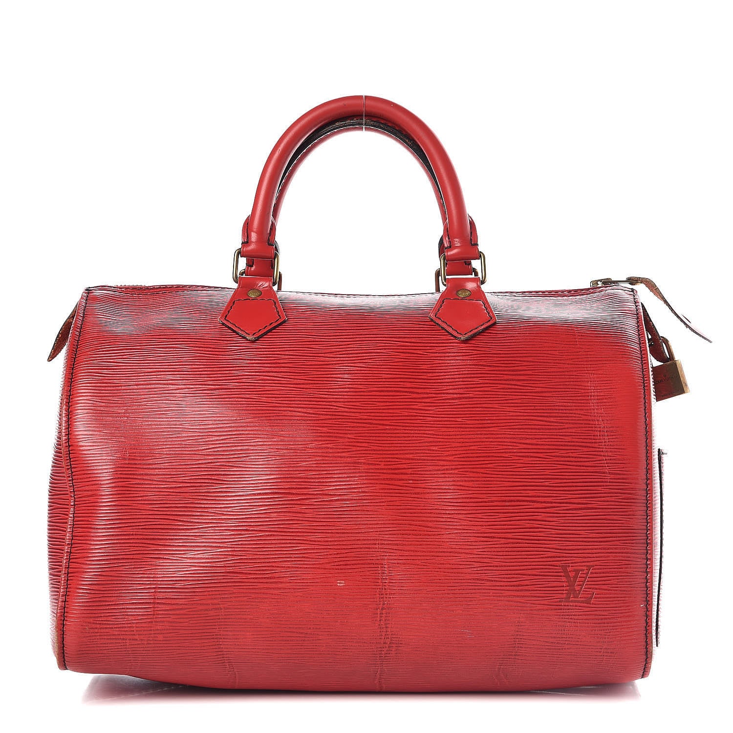 Louis Vuitton Epi Speedy 30 Castillan Red 1 of 39