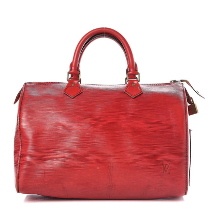 Louis Vuitton Epi Speedy 30 Castillan Red 1 of 39