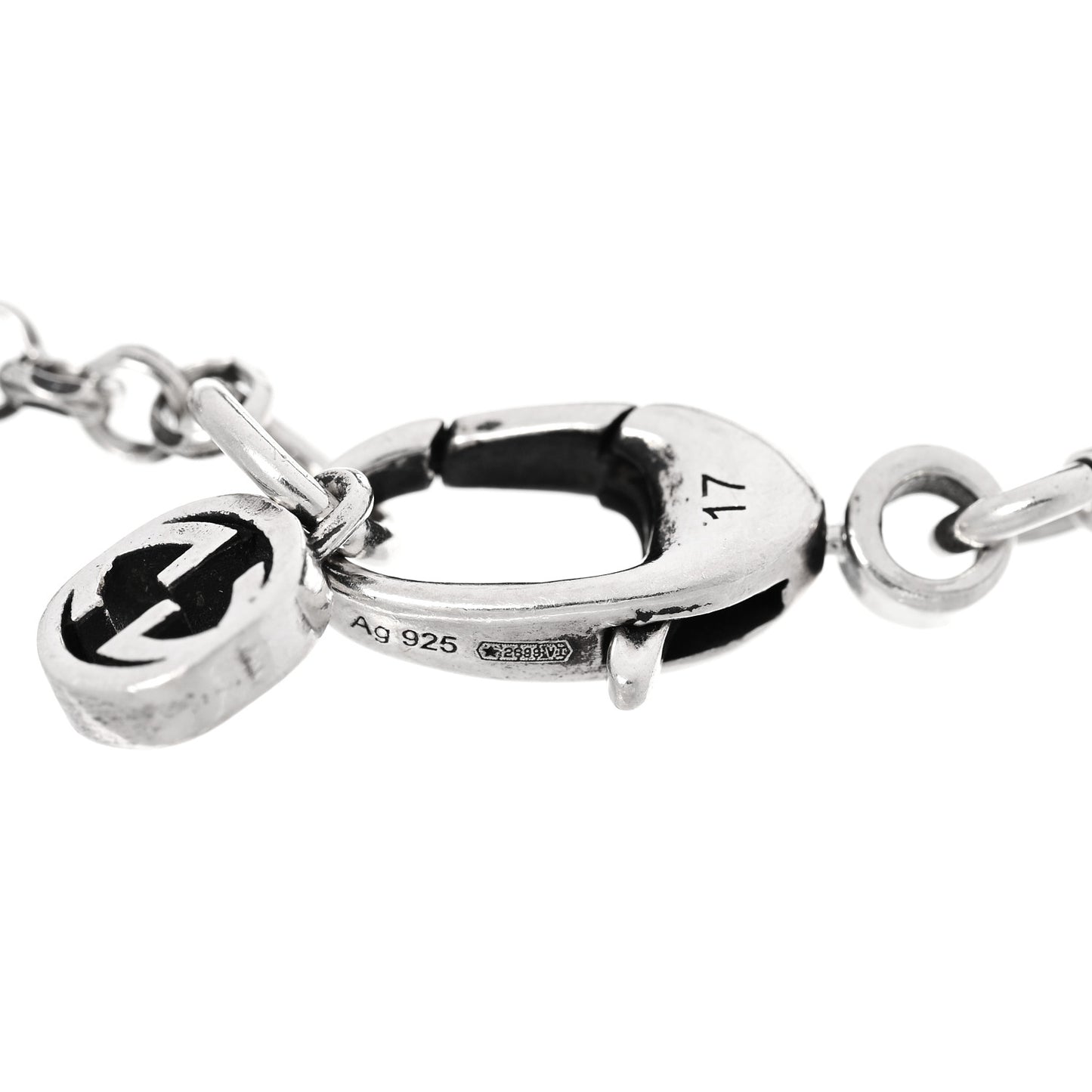 Sterling Silver Double G Key Bracelet