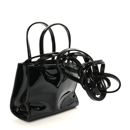 Telfar Patent Vegan Leather Small Shopping Bag Black 3 of 8