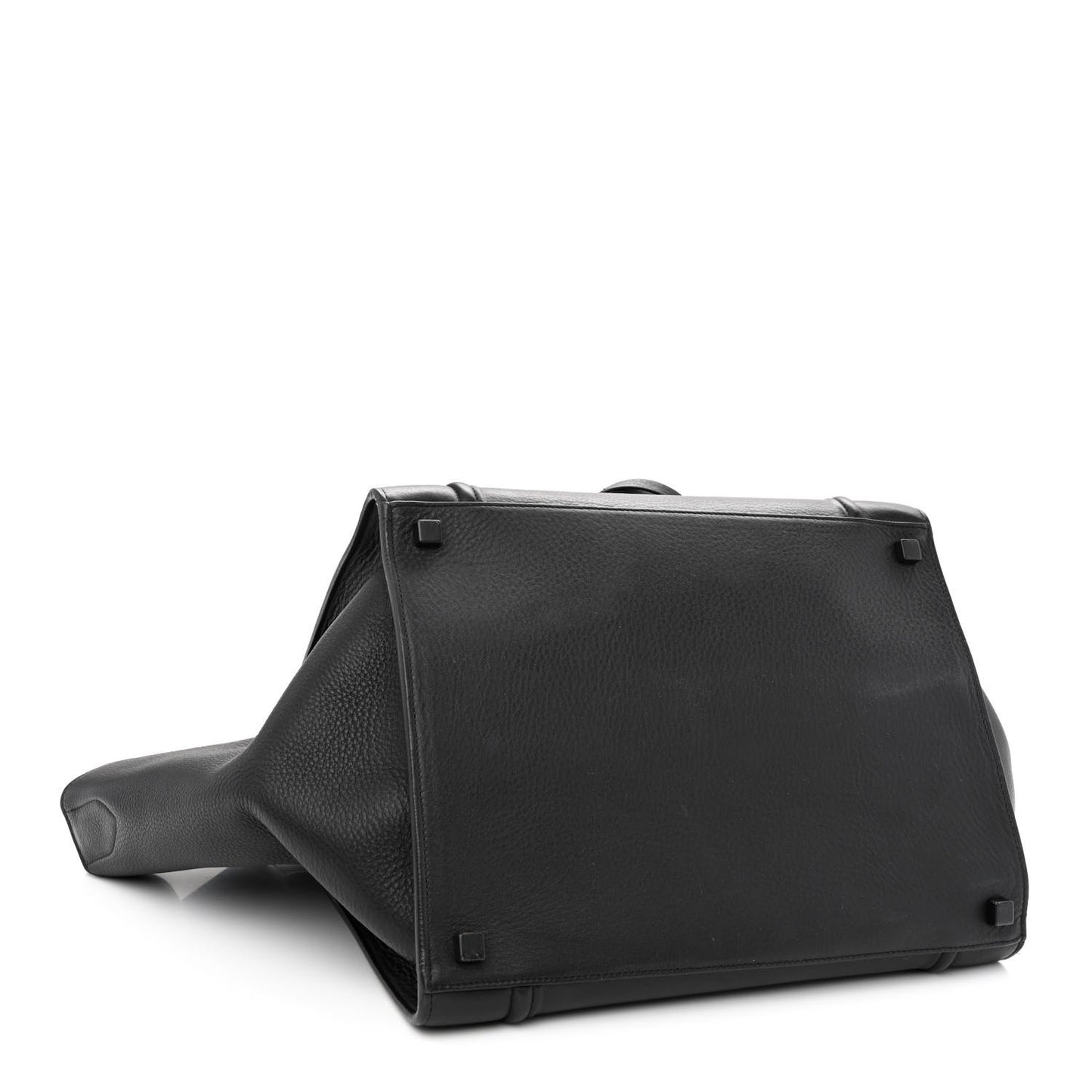 Grained Calfskin Medium Phantom Luggage Black