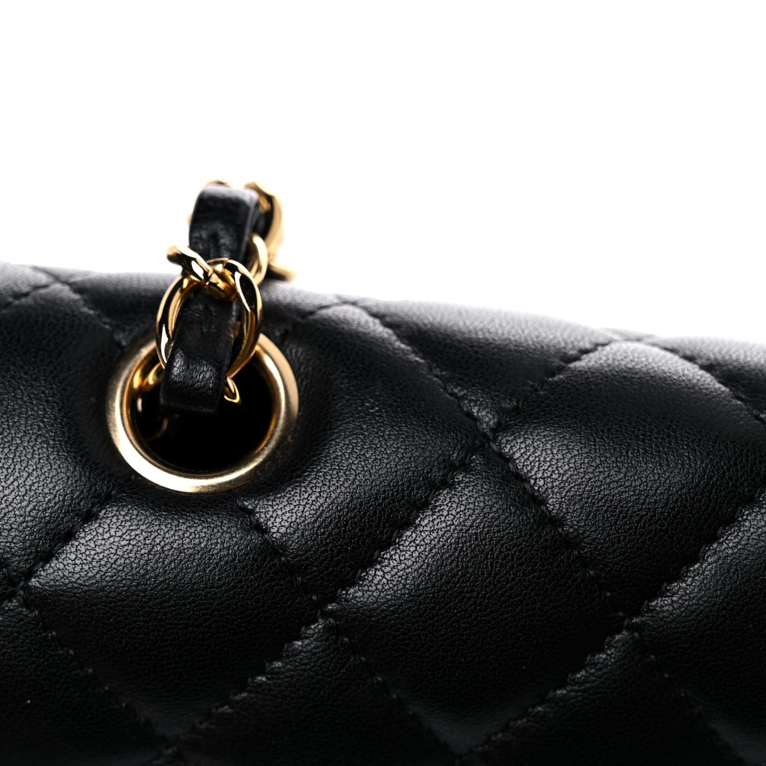 Chanel Lambskin Quilted East West Flap Black 14 of 14