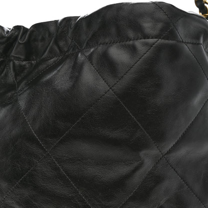 Chanel Shiny Calfskin Quilted Small Chanel 22 Black 9 of 11