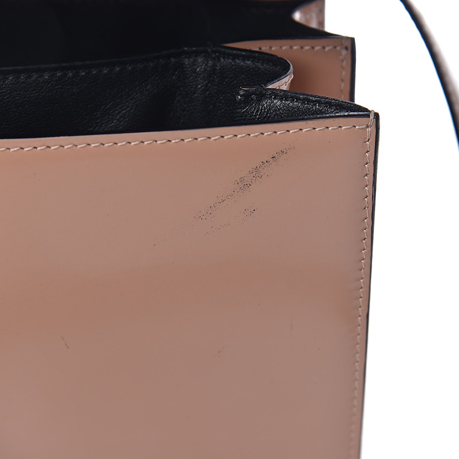 Celine Spazzolato Calfskin Medium Classic Box Flap Bag Nude 11 of 20