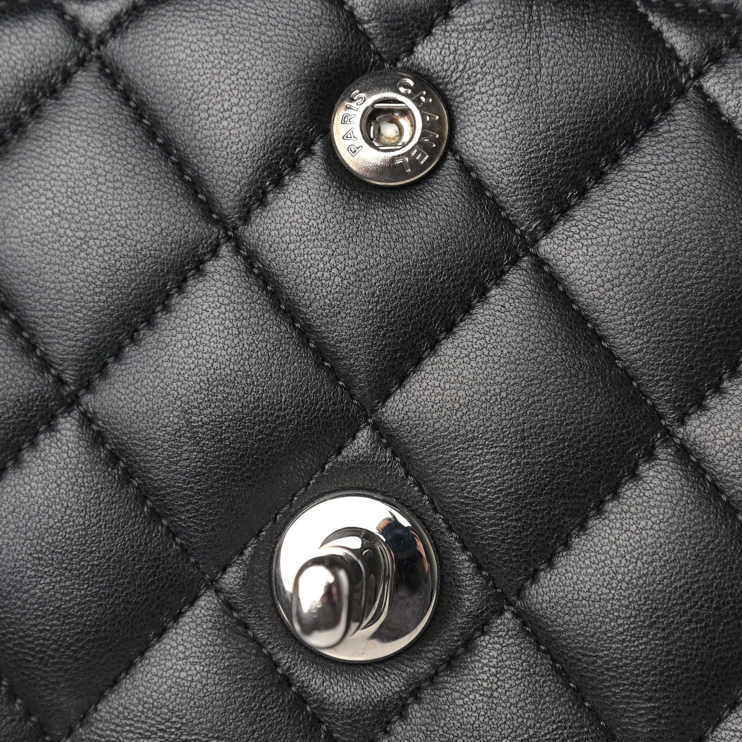 Chanel Lambskin Quilted Medium Double Flap Black 11 of 15