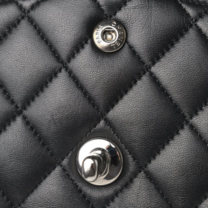 Chanel Lambskin Quilted Medium Double Flap Black 11 of 15