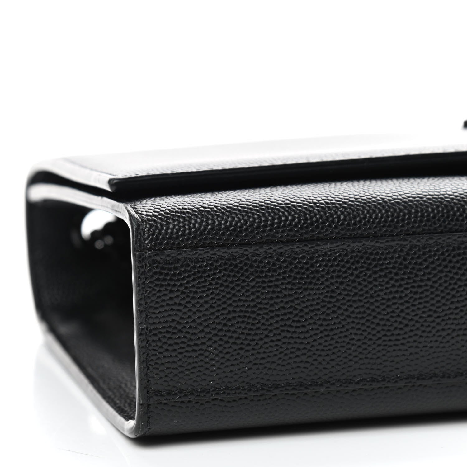 Saint Laurent Grain De Poudre Medium Classic Monogram Kate Satchel Black 6 of 10