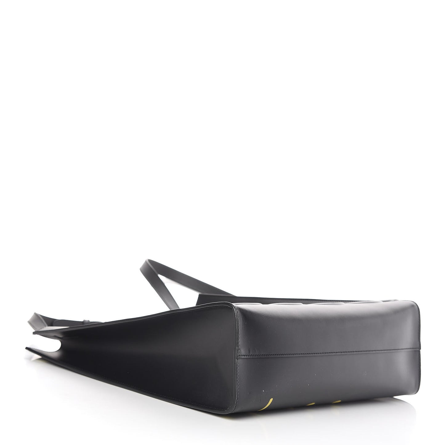 Calfskin GucciGhost Real Medium XL Tote Black Yellow