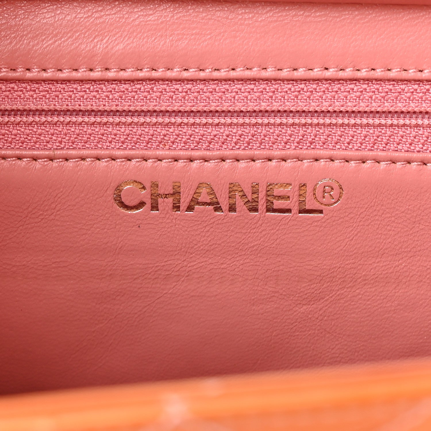 Chanel Patent Quilted Petit Timeless Shopping Tote PTT Orange 6 of 22