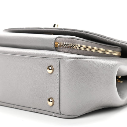 Chanel Caviar Quilted Medium Business Affinity Flap Grey 10 of 11