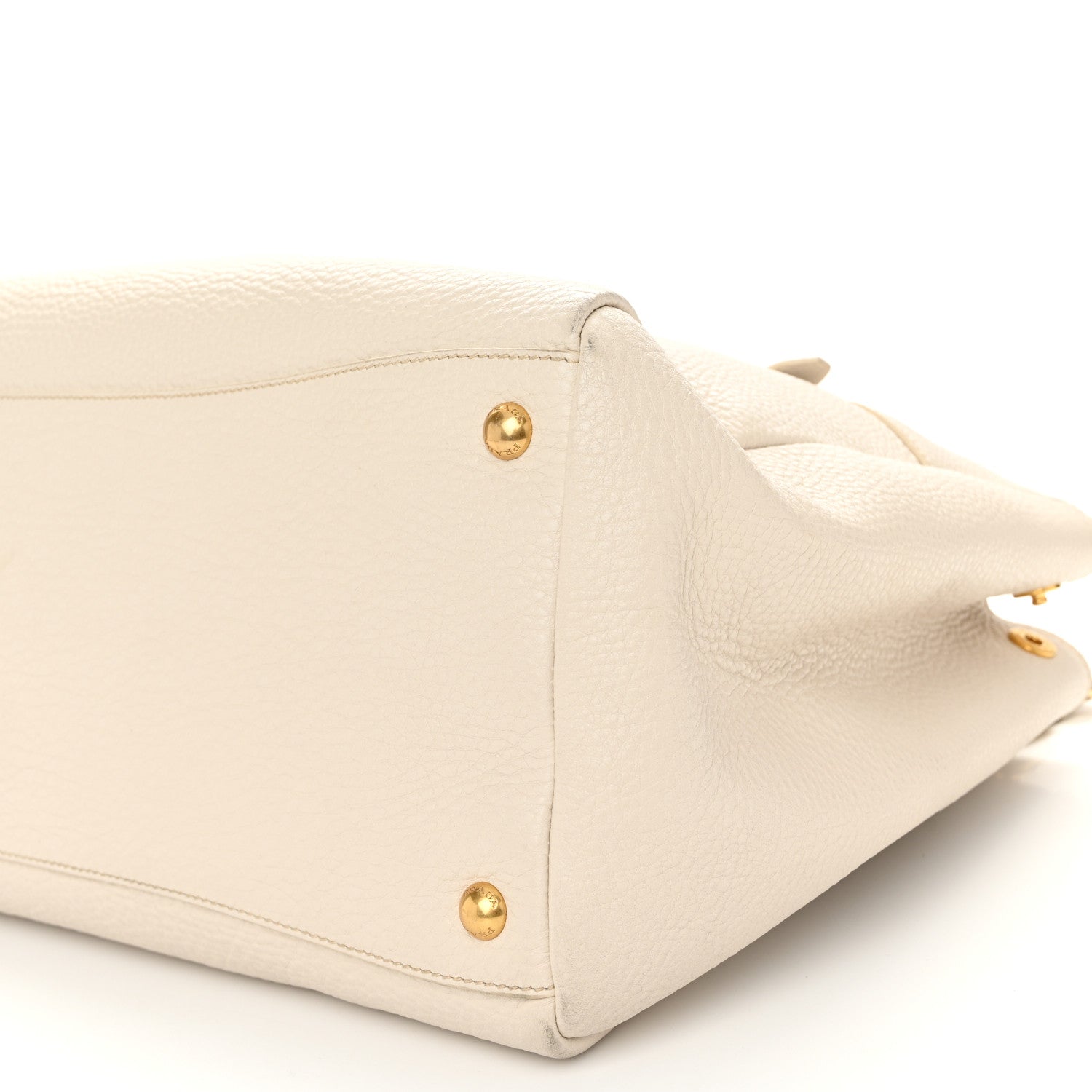 Prada Vitello Daino Top Handle Tote Talco 9 of 11