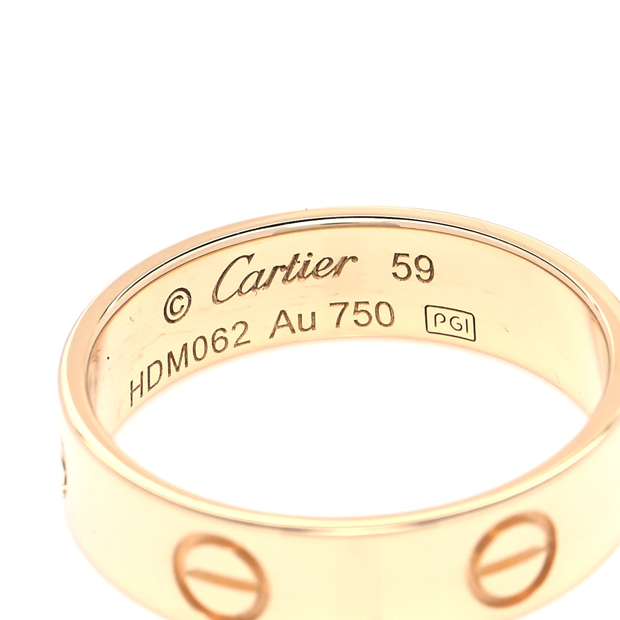 Cartier 18K Yellow Gold 5.5mm LOVE Ring 59 8.75 4 of 4