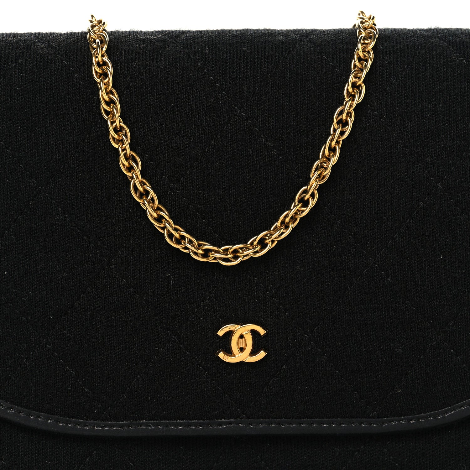 Chanel Jersey Quilted Mini Square Flap Black 8 of 11
