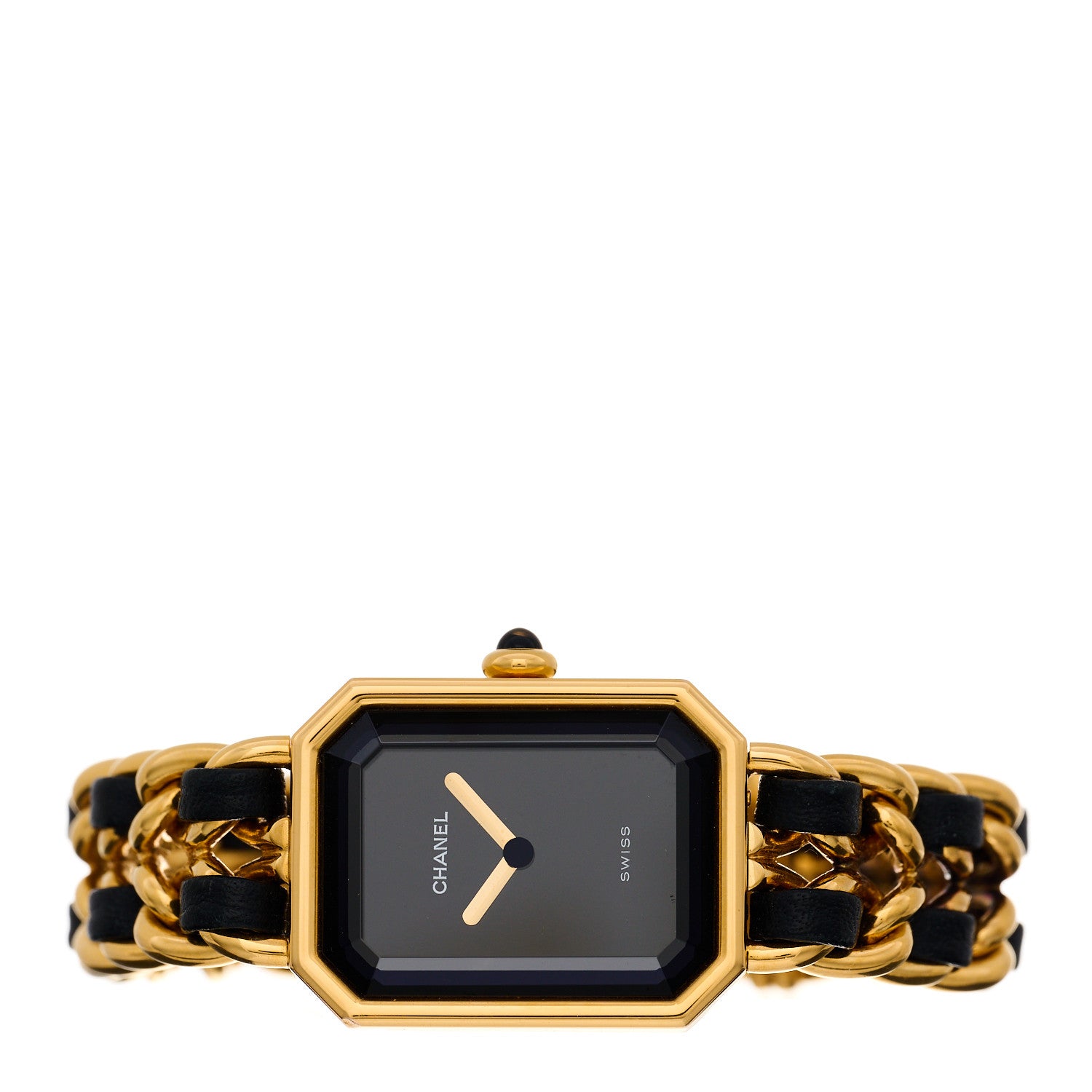 Chanel Stainless Steel Lambskin 20mm Chain Premiere Quartz Watch Gold S 2 of 4