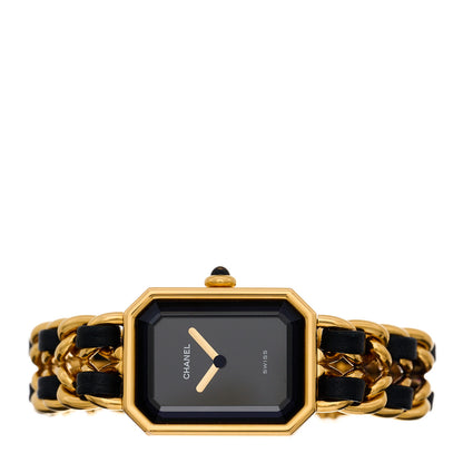 Chanel Stainless Steel Lambskin 20mm Chain Premiere Quartz Watch Gold S 2 of 4