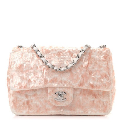Chanel Sequin Paillette Small Flap Light Pink 1 of 8