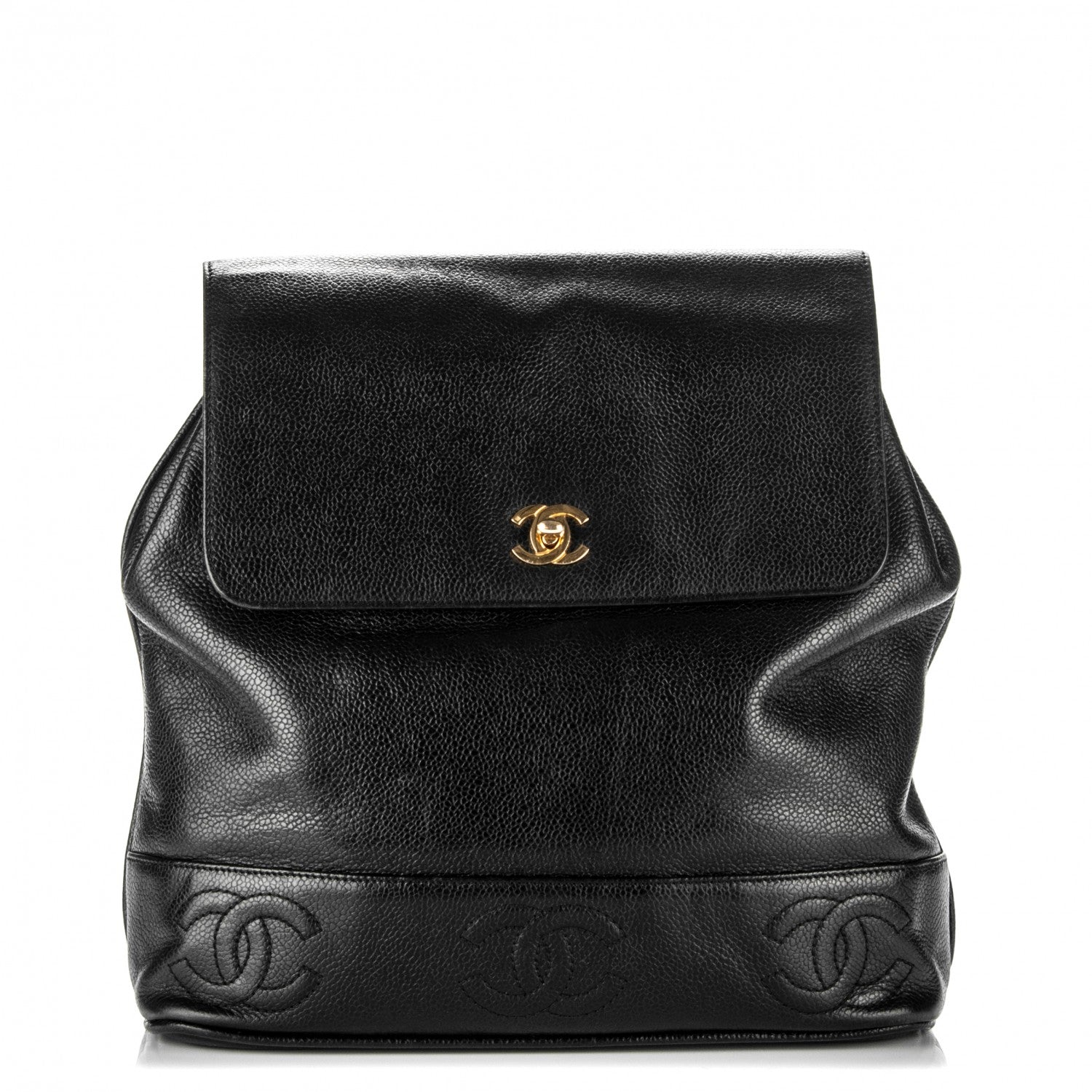 Chanel Caviar CC Backpack Black 1 of 7