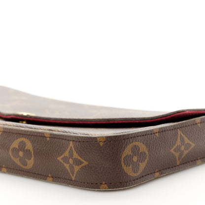 Louis Vuitton Monogram Pochette Felicie Chain Wallet Fuchsia 15 of 19