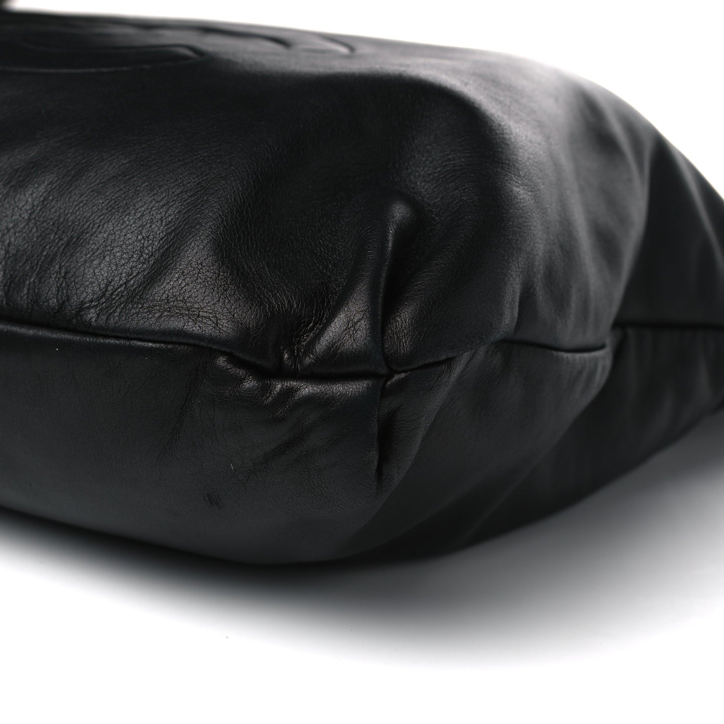 Lambskin Large Soft and Chain Hobo Black