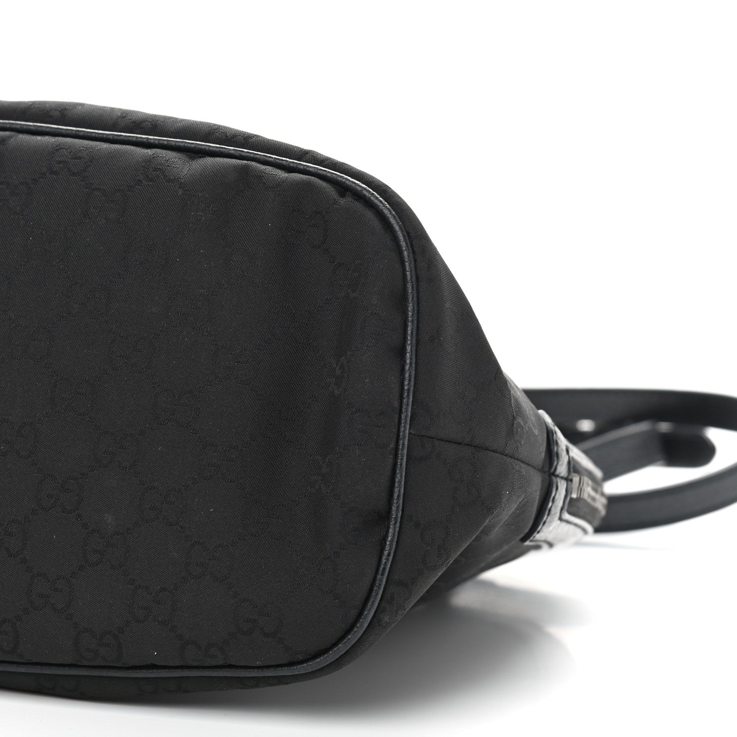 Gucci Nylon Monogram Medium Dome Bag Black 10 of 11