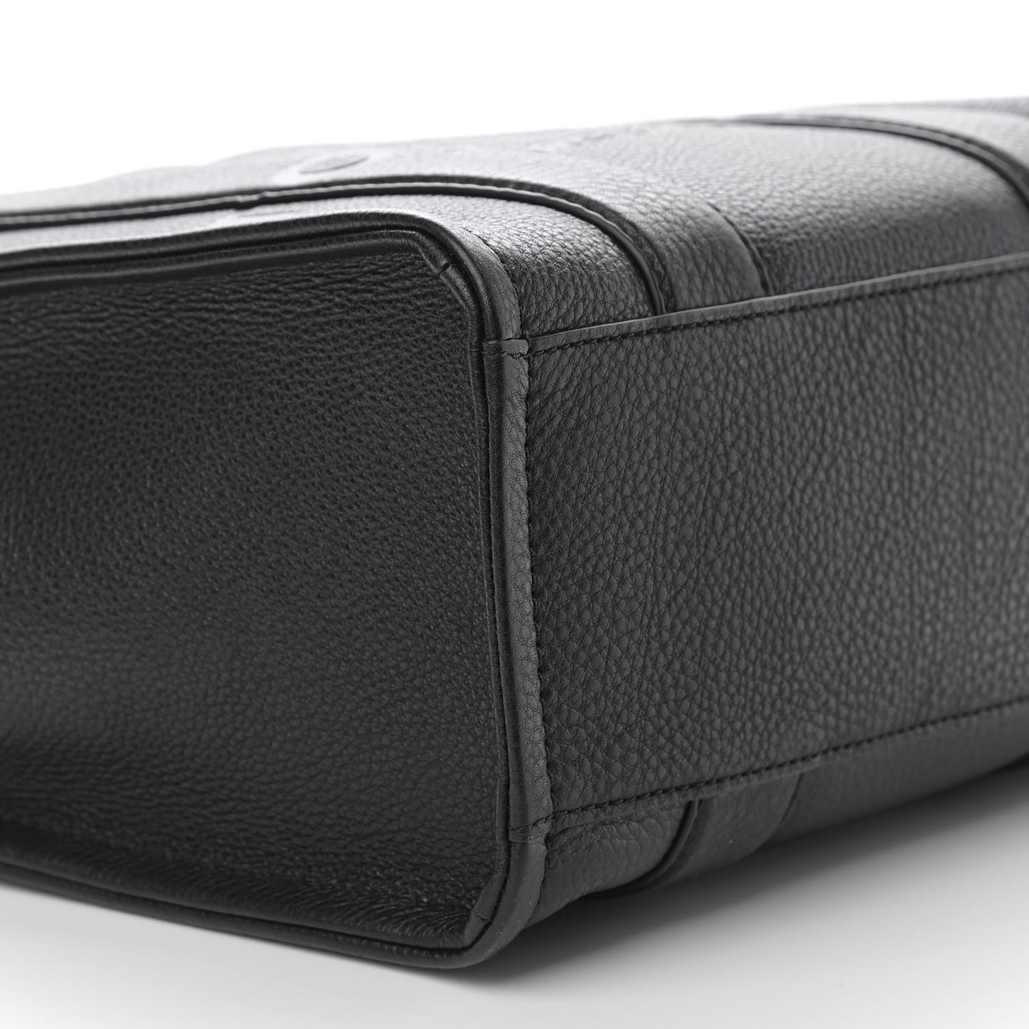 Grained Calfskin Small The Tote Bag Black