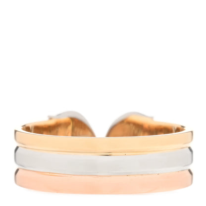 Cartier 18K Pink Yellow White Gold Diamond C De Cartier Ring 52 6 3 of 4