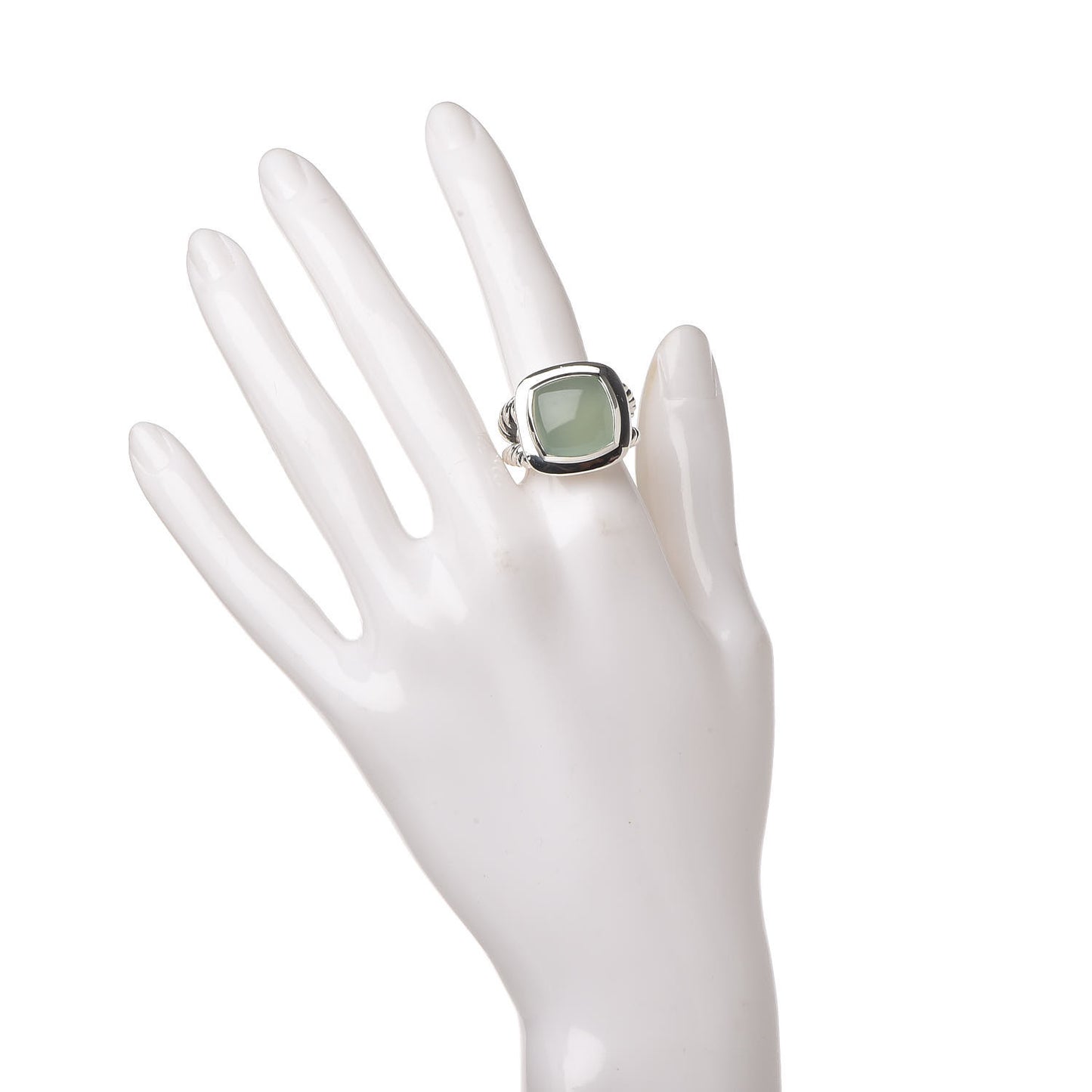 Sterling Silver Chalcedony 14mm Albion Ring 54 6.75