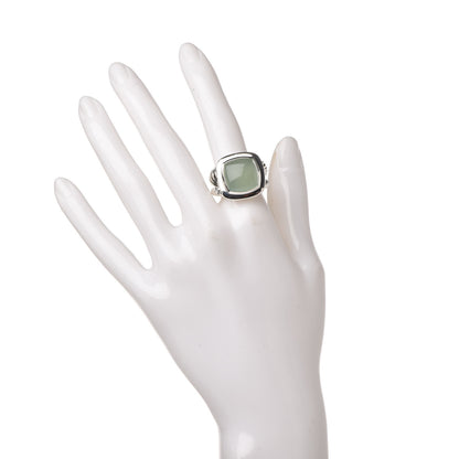 David Yurman Sterling Silver Chalcedony 14mm Albion Ring 54 6.75 2 of 6