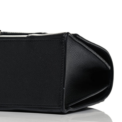Balenciaga Grained Calfskin Medium Hourglass Top Handle Bag Black 6 of 9