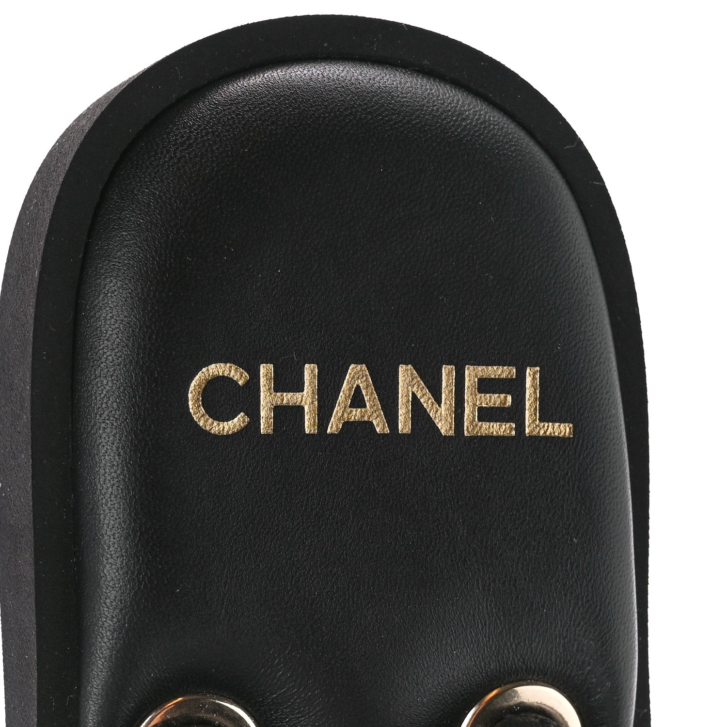 Chanel Lambskin Quilted Padded Charms Thong Sandals 39 Black 7 of 7
