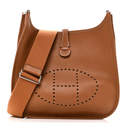 Hermes Taurillon Clemence EVELYNE III PM Gold 2 of 21