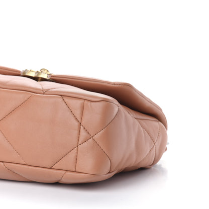 Chanel Lambskin Quilted Medium Chanel 19 Flap Brown 9 of 9