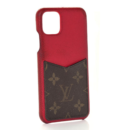 Louis Vuitton Calfskin Monogram iPhone 11 Pro Max Bumper Scarlet 3 of 8