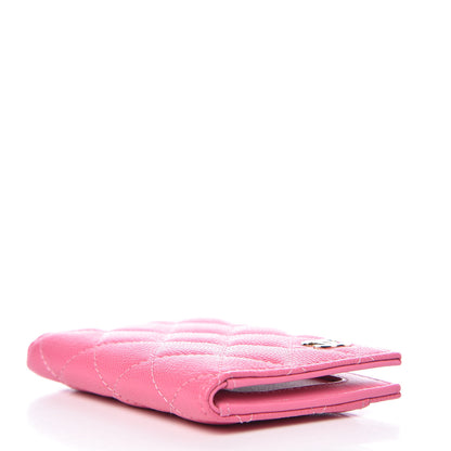 Chanel Caviar Quilted Card Holder Wallet Pink 4 of 8